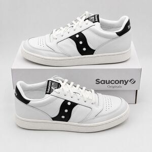 Saucony Jazz Court S70759-1 White Black Retro Sneakers Men’s 11 Women’s 12.5